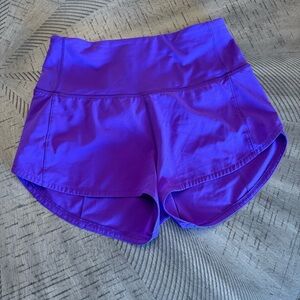 lululemon athletica Vibrant Purple Athletic Shorts